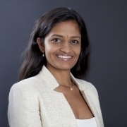 Portrait of Jayasree K. Iyer, Executive Director of the Access to Medicine Foundation