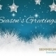 blue Card with the Semmelweis foundation Logo and the text "Season's Greetings!" on it